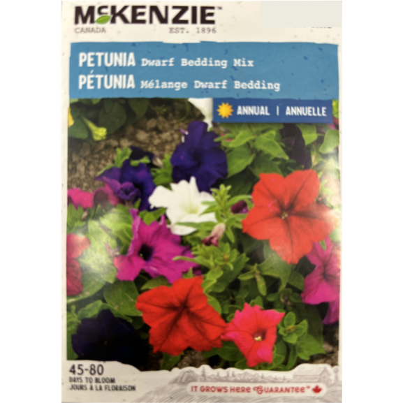 McKenzie Seed Petunia Dwarf Bedding Mix Pkg.