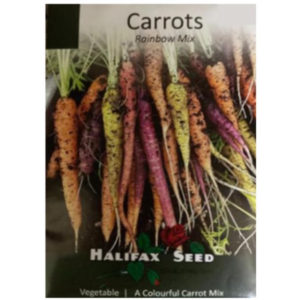 Halifax Seed Carrots Rainbow Mix