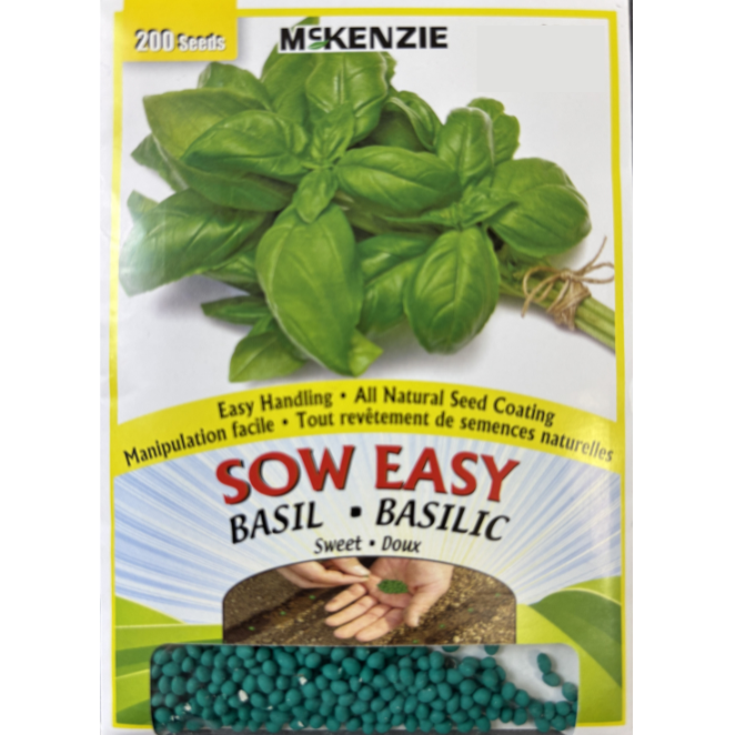 McKenzie Sow Easy Seed Basil Sweet