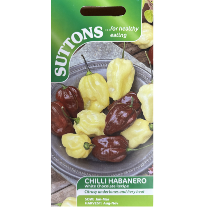 Suttons Seed Chilli Habanero Pkg.