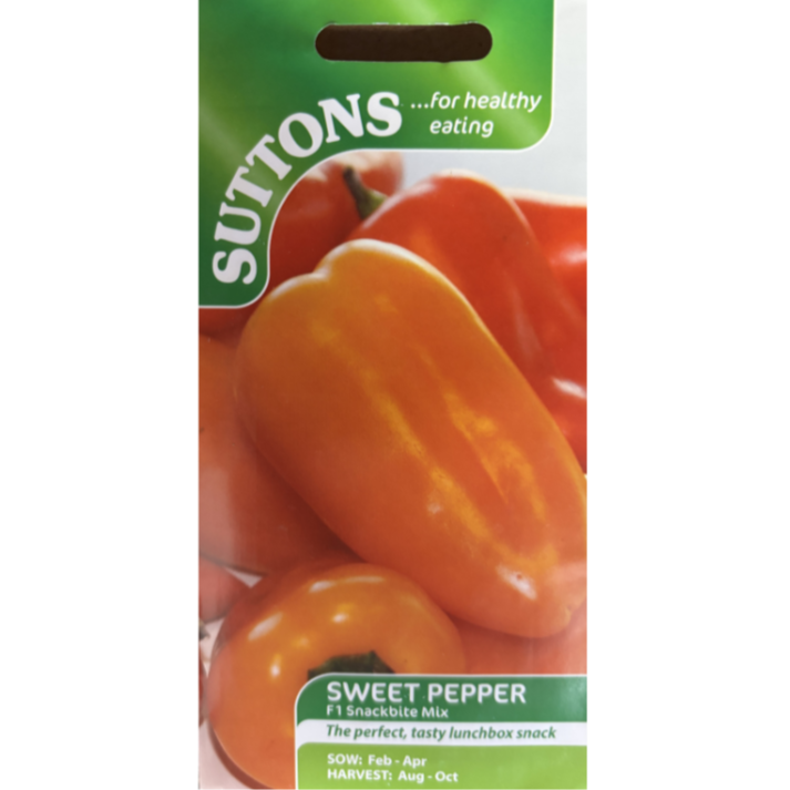 Suttons Seed Pepper F1 Snackbite Mix Pkg.