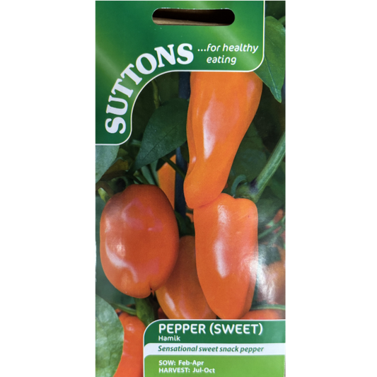 Suttons Seed Pepper Hamik Sweet Pkg.