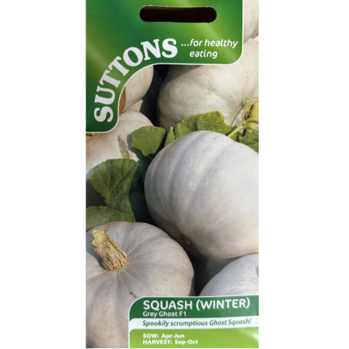 Suttons Seed Squash Grey Ghost F1 Winter Pkg.