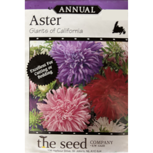 The Seed Company Aster Giants of California Pkg.