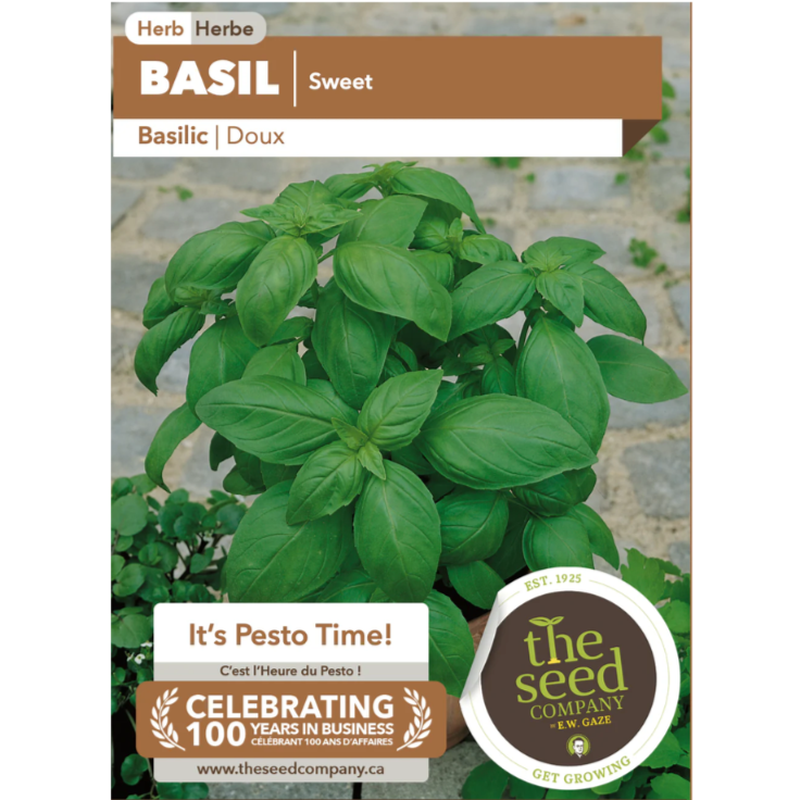 The Seed Company Herb Basil Sweet Pkg.