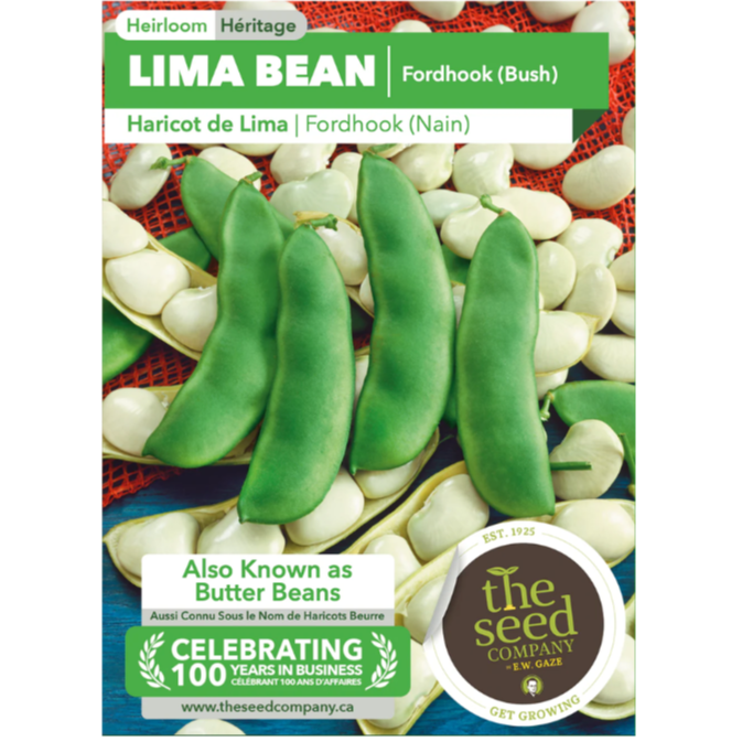 The Seed Company Bean Lima Fordhook Bush Pkg.