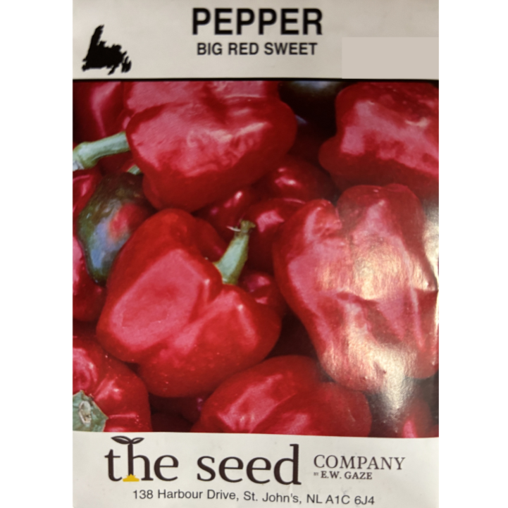 The Seed Company Pepper Big Red Sweet Pkg.