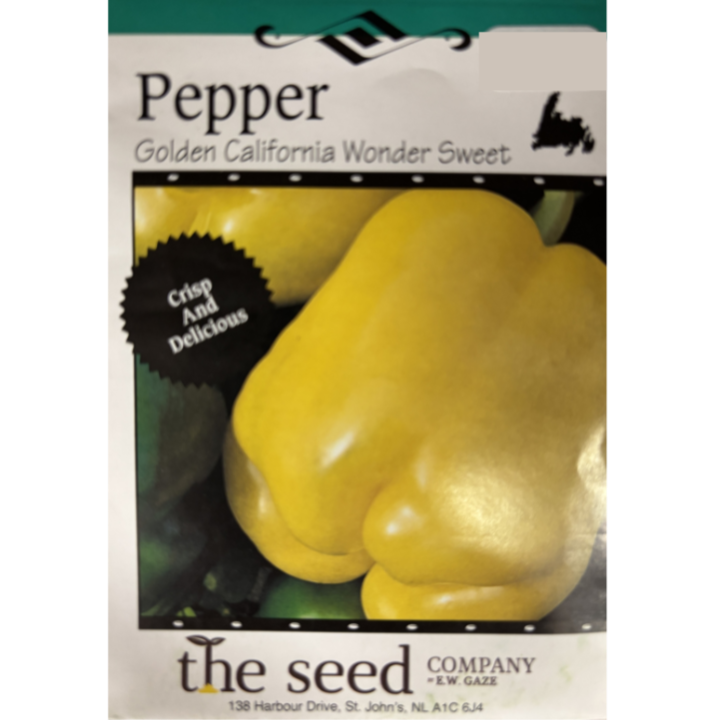 The Seed Company Pepper Golden California Wonder Sweet Pkg.