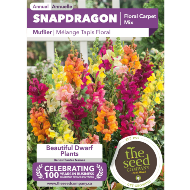 The Seed Company Snapdragon Floral Carpet Mix Pkg.