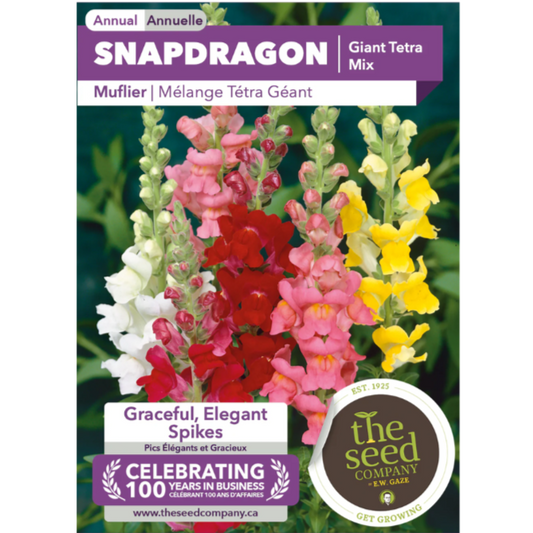 The Seed Company Snapdragon Giant Tetra Mix Pkg.