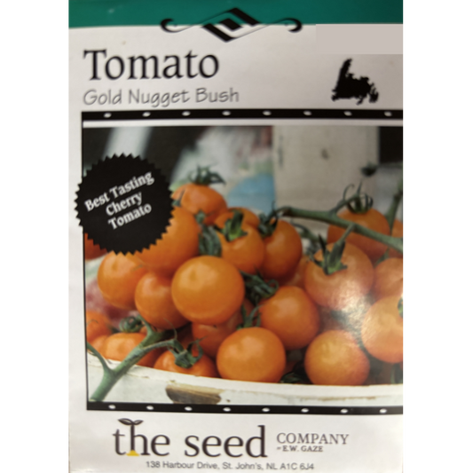 The Seed Company Tomato Gold Nugget Bush Pkg.