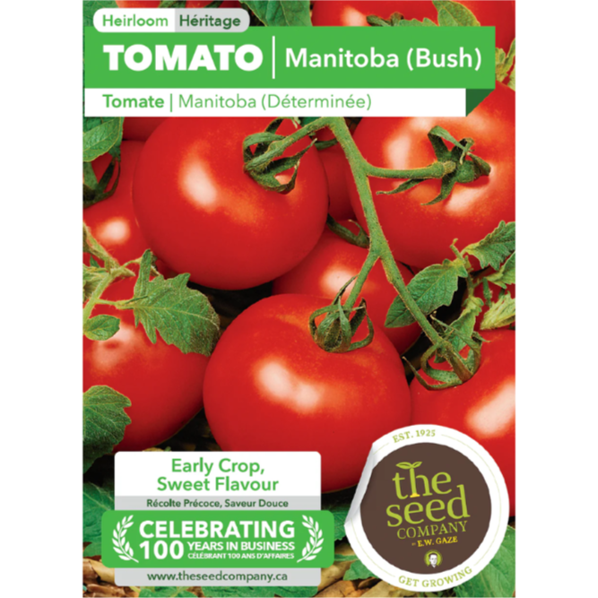 The Seed Company Tomato Manitoba Bush Pkg.