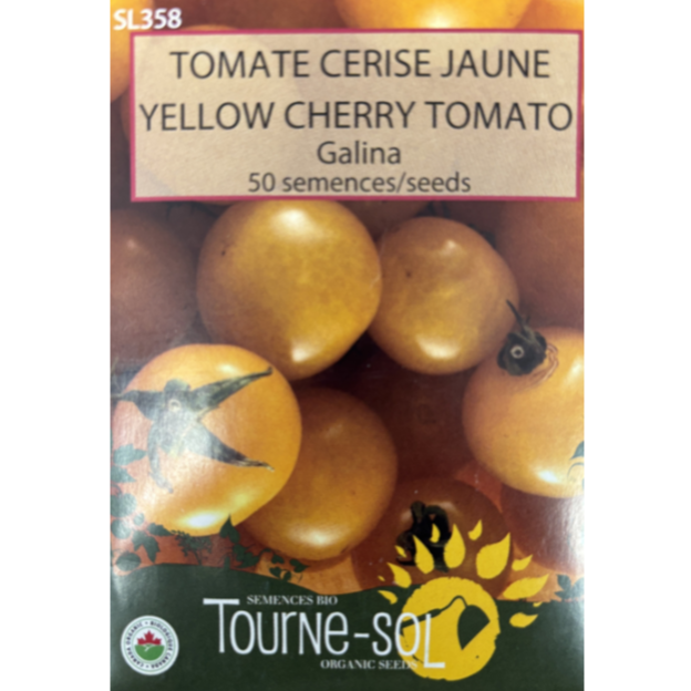 Tourne-Sol Tomato Galina Yellow Cherry Pkg.