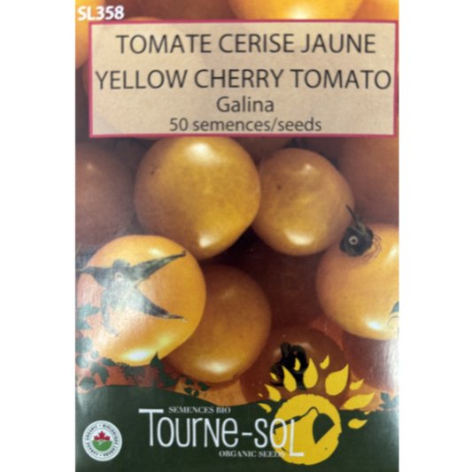 Tourne-Sol Tomato Galina Yellow Cherry Pkg.