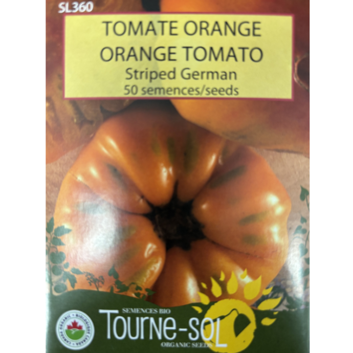 Tourne-Sol Tomato Striped German Orange Pkg.