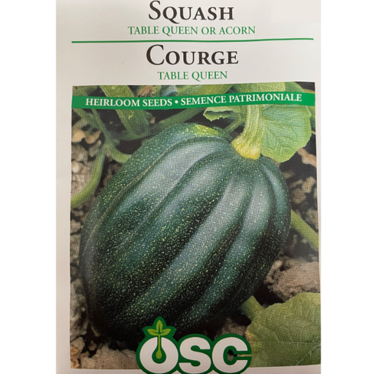 OSC Seeds Squash Table Queen/Acorn Pkg.