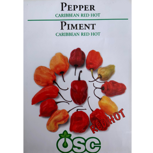 OSC Seeds Pepper Carribean Red Hot Pkg.