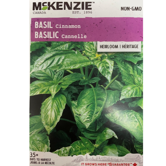 McKenzie Herb Seed Basil Cinnamon Pkg.