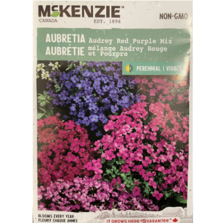 McKenzie Seed Aubretia Audrey Red Purple Mix Pkg