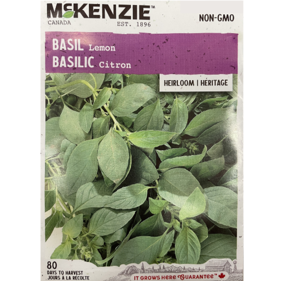 McKenzie Herb Seed Basil Lemon Pkg.