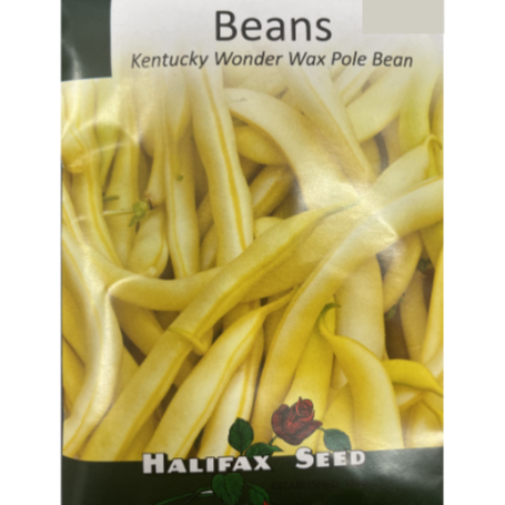 Halifax Seed Bean Kentucky Wonder Wax Pole Pkg.