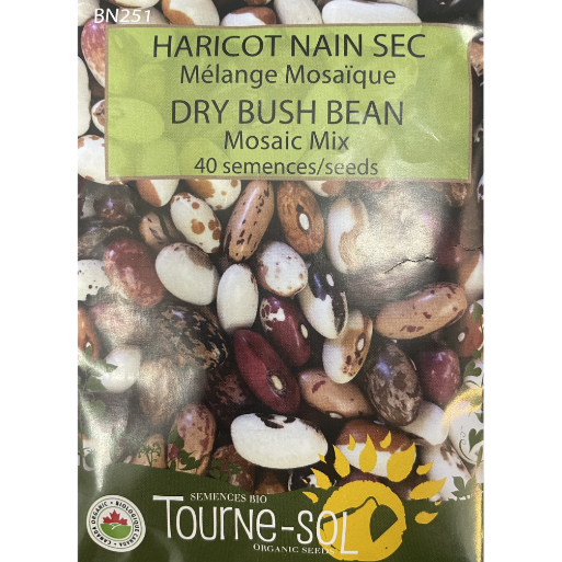 Tourne-Sol Bean Dry Bush Mosaic Mix Pkg.