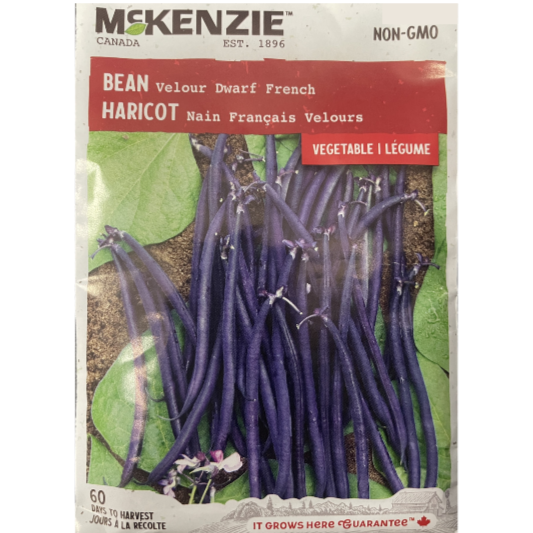 McKenzie Seed Bean Velour Dwarf French Pkg.