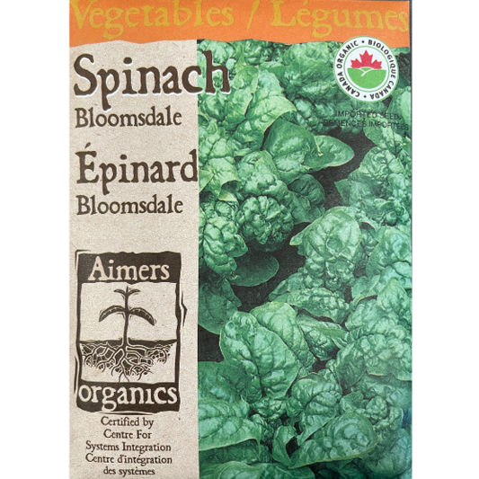 Aimers Organic Spinach Bloomsdale