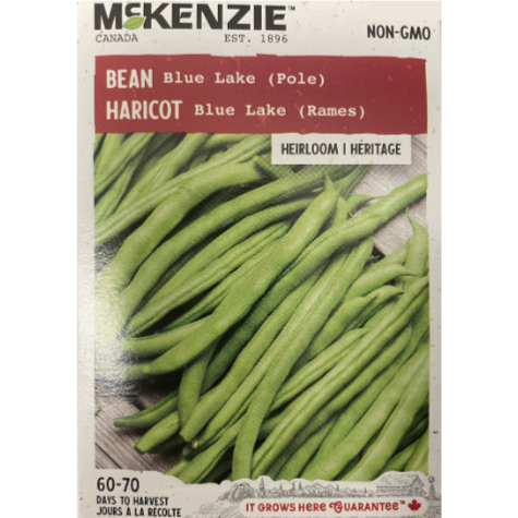 McKenzie Seed Bean Blue Lake Pole Pkg.