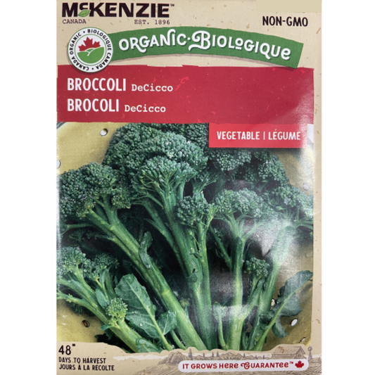 McKenzie Organic Seed Broccoli DeCicco Pkg.