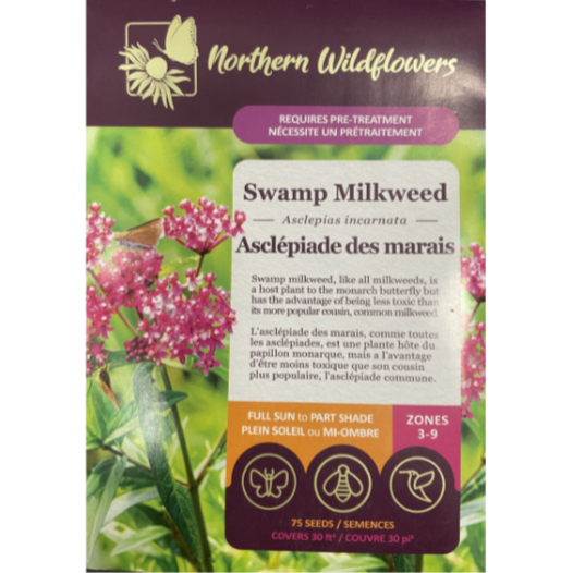 Northern Wildflowers Milkweed Swamp Pkg.