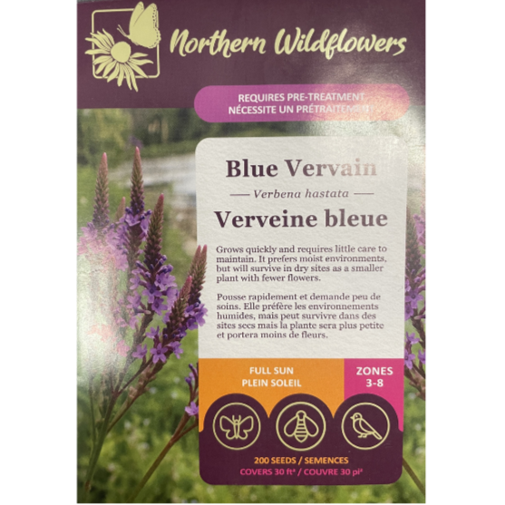 Northern Wildflowers Vervain Blue Pkg.