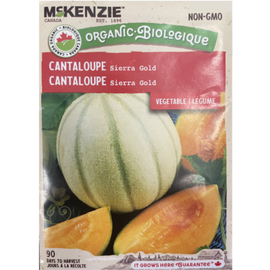 McKenzie Organic Seed Cantaloupe Sierra Gold Pkg.