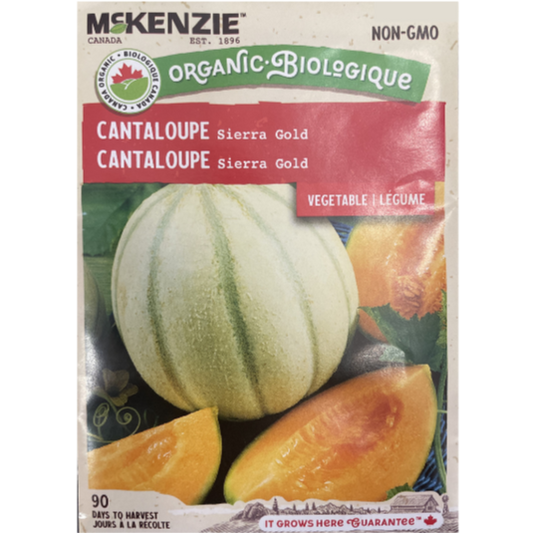 McKenzie Organic Seed Cantaloupe Sierra Gold Pkg.