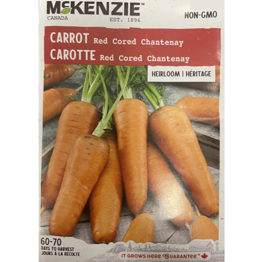 McKenzie Seed Carrot Red Cored Chantenay Pkg.