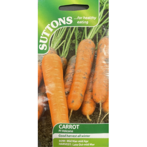 Suttons Seed Carrot F1 Volcano Pkg.