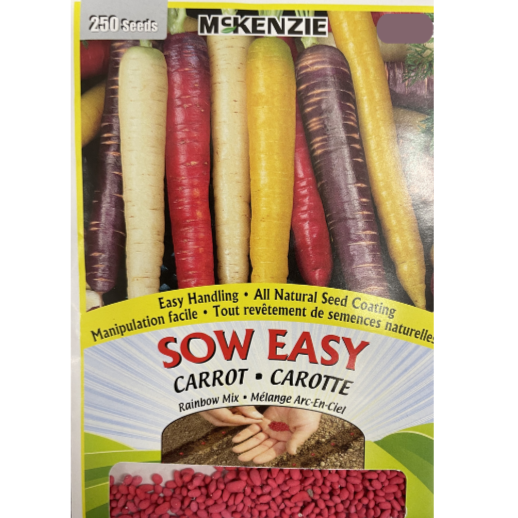 McKenzie Sow Easy Seed Carrot Rainbow Mix