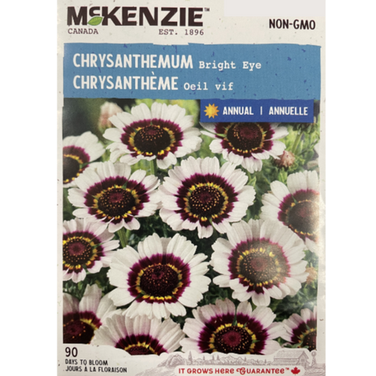 McKenzie Seed Chrysanthemum Bright Eye Pkg.