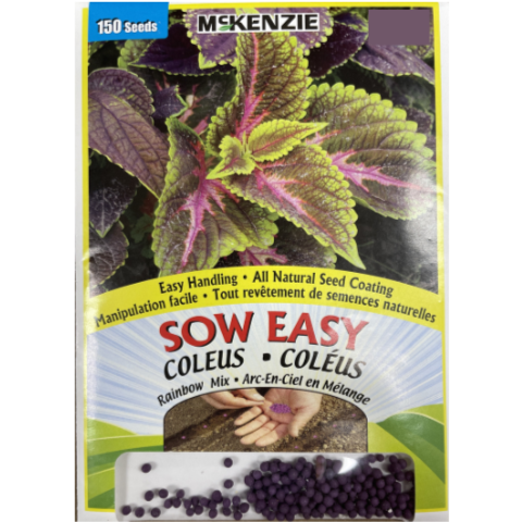 McKenzie Sow Easy Seed Coleus Rainbow Mix