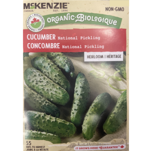 McKenzie Organic Seed Cucumber National Pickling Pkg.