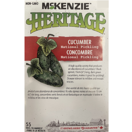 McKenzie Heritage Seed Cucumber National Pickling Pkg.