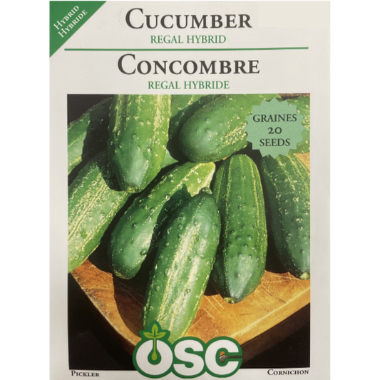 OSC Seeds Cucumber Regal Hybrid Pkg.