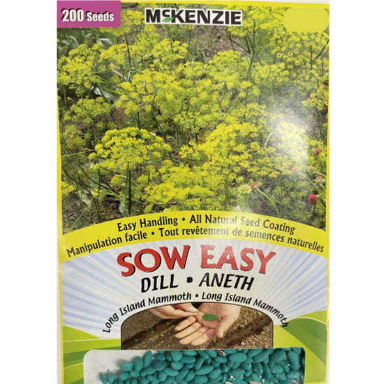 McKenzie Sow Easy Seed Dill Long Island Mammoth