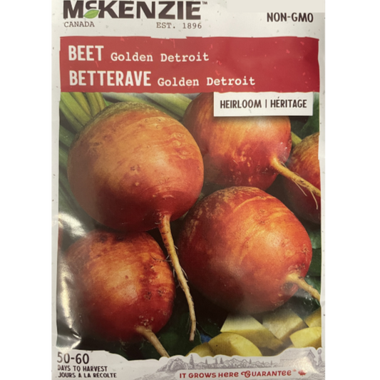 McKenzie Seed Beet Golden Detroit Pkg.