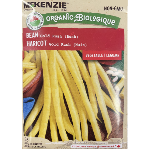 McKenzie Organic Seed Bean Gold Rush Bush Pkg.