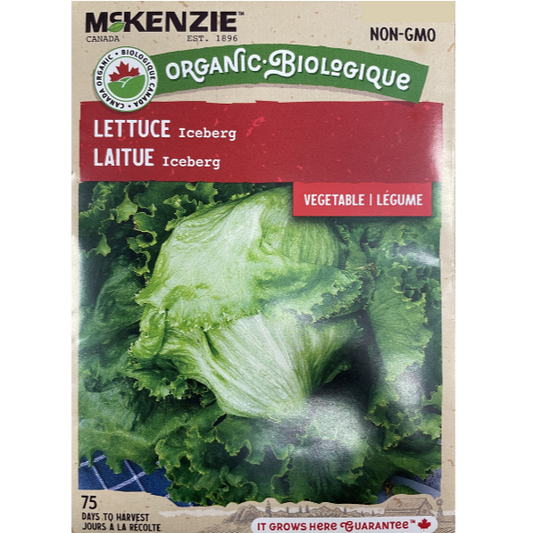 McKenzie Organic Seed Lettuce Iceberg Pkg.