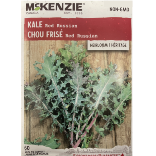 McKenzie Seed Kale Red Russian Pkg