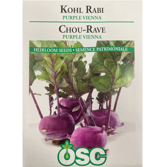 OSC Seeds Kohl Rabi Purple Vienna Pkg.