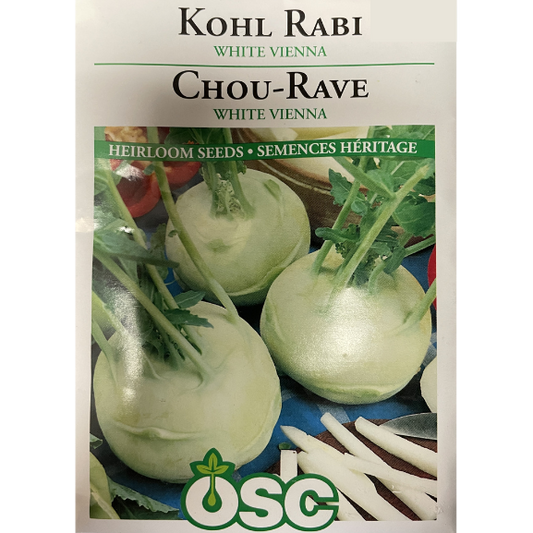 OSC Seeds Kohl Rabi White Vienna Pkg.