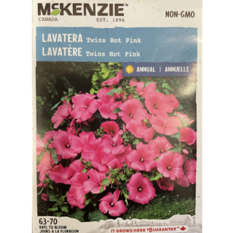 McKenzie Seed Lavatera Twins Hot Pink Pkg.